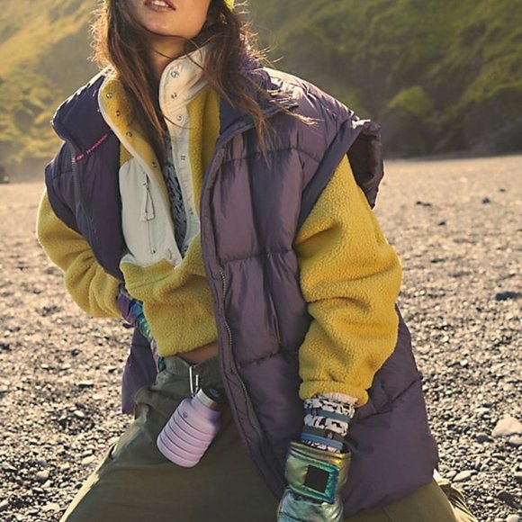 Free People Jackets & Blazers - FREE PEOPLE MOVEMENT hit the slopes colorblock pullover jacket Sz XS NEW